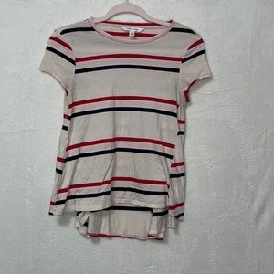 Popsugar, size XS, cute pink, red, white, and blue top